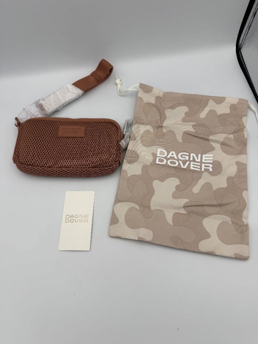 Dagne Dover Mara Phone Sling Bag Warm Dust Air Mesh NWT DD850018103